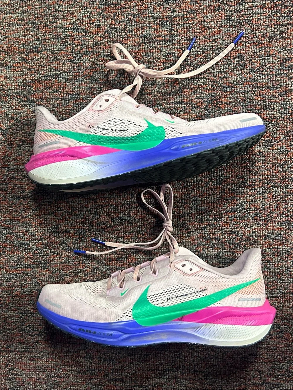 Nike Pegasus 41 Eliud Kipchoge Running Trainers Pink Multi US 10.5.